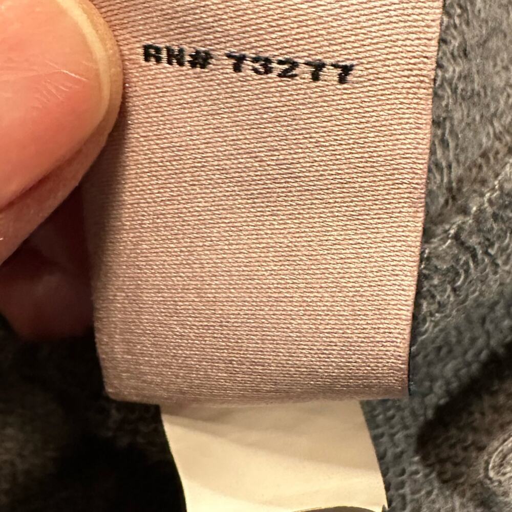 Juicy Couture Women's Size Large Charcoal Gray Sweatshirt with Gold Jeweled Logo - Picture 6 of 9